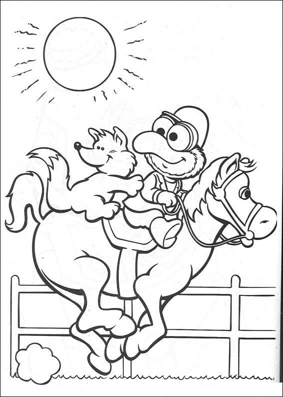 Plansa de colorat cu Bebelusi Muppet 7 54